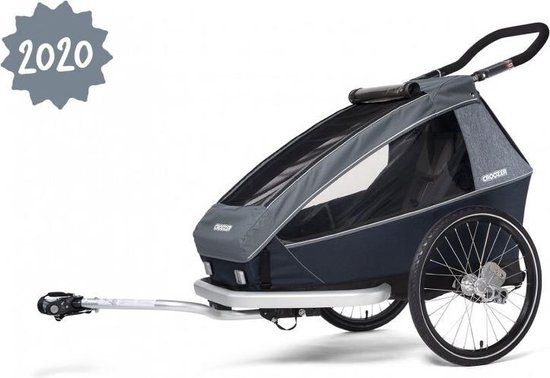 Croozer Kid Vaaya 1 - Grafietblauw Model 2020 - Kinderfietskar