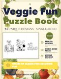 Veggie Fun Puzzle Book: 24 Easy Puzzles with Solutions