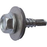 Index ABE166312 schroefboor DIN 7504-K verzinkt met sluitring P-16 EPDM 6,3 x 120