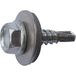 Index ABE166312 schroefboor DIN 7504-K verzinkt met sluitring P-16 EPDM 6,3 x 120