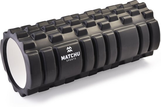 Matchu Sports - Foam roller - Zwart - GRATIS verzending