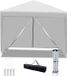 Merkloos Partytent 3x3 m Easy Up – Opvouwbaar Waterdicht Paviljoen met Zijpanelen en Draagtas voor Tuin & Camping – wit