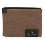 Pepe Jeans Hilltop Horizontale portemonnee met portemonnee, bruin, 11,5 x 8 x 1 cm, leer