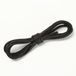 OEM EWERMET YETS SARL 2 paar dunne ronde, gewaxte schoenveters, 2,5 mm, zwart, 1,3 m