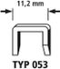 wolfcraft Nieten met brede rug en D-punt, hard staal, type 053 - 7045000