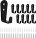 Goodivery Wandhaken Set - Schwarz, Metall