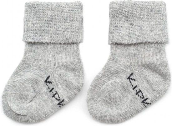 KipKep baby sokjes prematuur newborn - Grijs - Blijf-sokjes - 0-1 maanden - Unisex