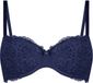 Hunkemöller Dames Lingerie Voorgevormde beugel bh Marine - Blauw - maat D85