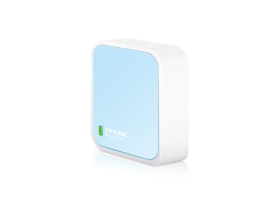 TP-Link TL-WR802N - Draadloze Router - 300 Mbps - Single-band (2.4 GHz) - Blauw/Wit
