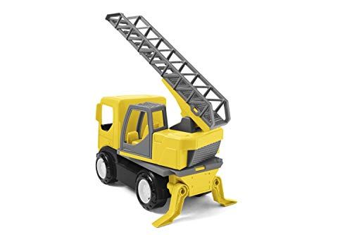 Wader Quality Toys 35369 Tech Truck brandweer met ladder - geel - vanaf 12 maanden