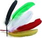 Glorex Hobby Gekleurde sierveren of indianenveren - 16 cm - 45x stuks - knutselen