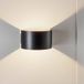 EMIBIG LIGHTING Wandlamp Fold met gebogen kap in zwart