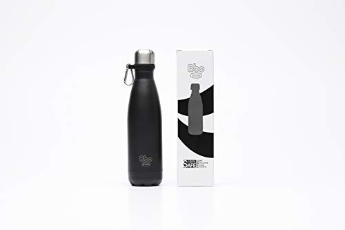 Bbo Irisana Thermosfles - 500 ml - Zwart + Muggen