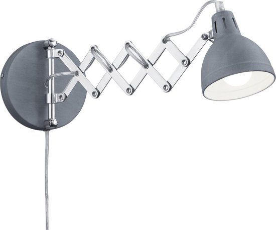 RL LIVE YOUR LIGHT Scissor Wandlamp - Grijs - E14 - 28W - 10.5 cm