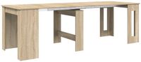 vidaXL Eettafel 240 x 85 x 75 cm Bewerkt hout Sonoma Eiken Rechthoekig