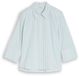 Tom Tailor Popeline overhemdblouse met 3/4-mouwen - Maat 38 - blue haze white thin stripe