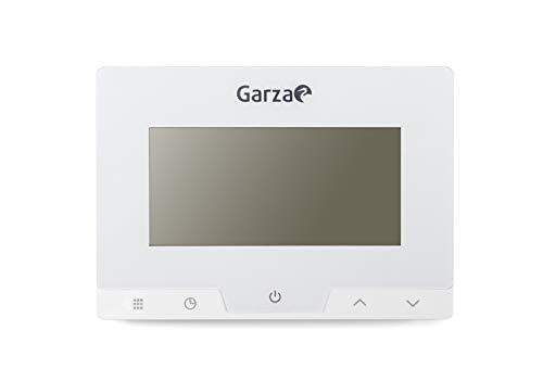 Garza 400616 Digitale thermostaat, programmeerbaar, voor boiler en verwarming, chronotthermostaat, touch-temperatuurregelaar, wit