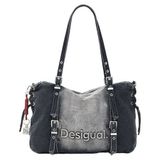 Desigual denim shopper grijs