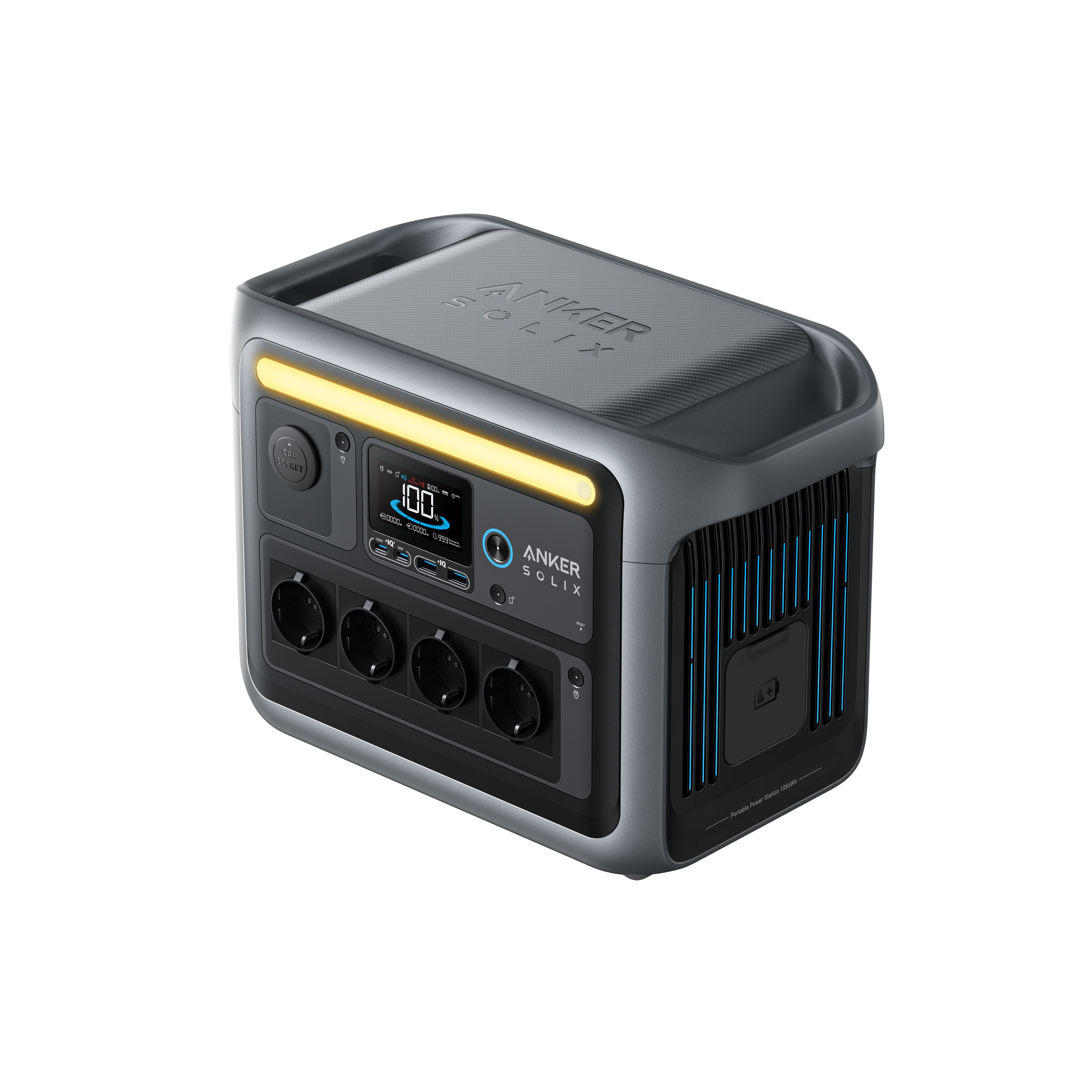 Anker Solix C1000X - Draagbaar Oplaadstation - 1056Wh - 1800W - Zwart/Grijs