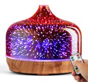 Merkloos Aroma diffuser - Handgeblazen glas - 500 ml - Luchtbevochtiger