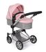 Bayer Chic 2000 Linus poppenwagen | 2-in-1 combi-buggy melange grijs-roze