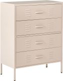 Beliani ENAGO Commode Beige Staal