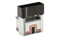 RIVAROSSI HC8060 watertank met klein depot onder harsgebouw