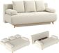 HOMCOM Canapé-lit Beige