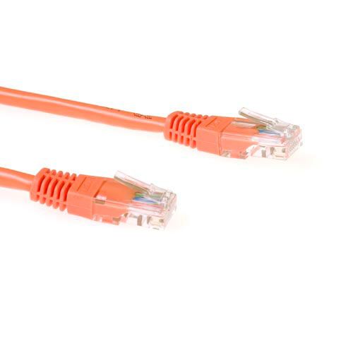 ACT Oranje 1 meter U/UTP CAT6 patchkabel met RJ45 connectoren