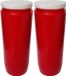 Enlightening Candles Bougie funéraire/Lumière commémorative - 2x - Rouge - 7cm x 20 cm - 9 jours - Bougie de neuvaine - Bougie commémorative - Lumière funéraire/Lumière commémorative