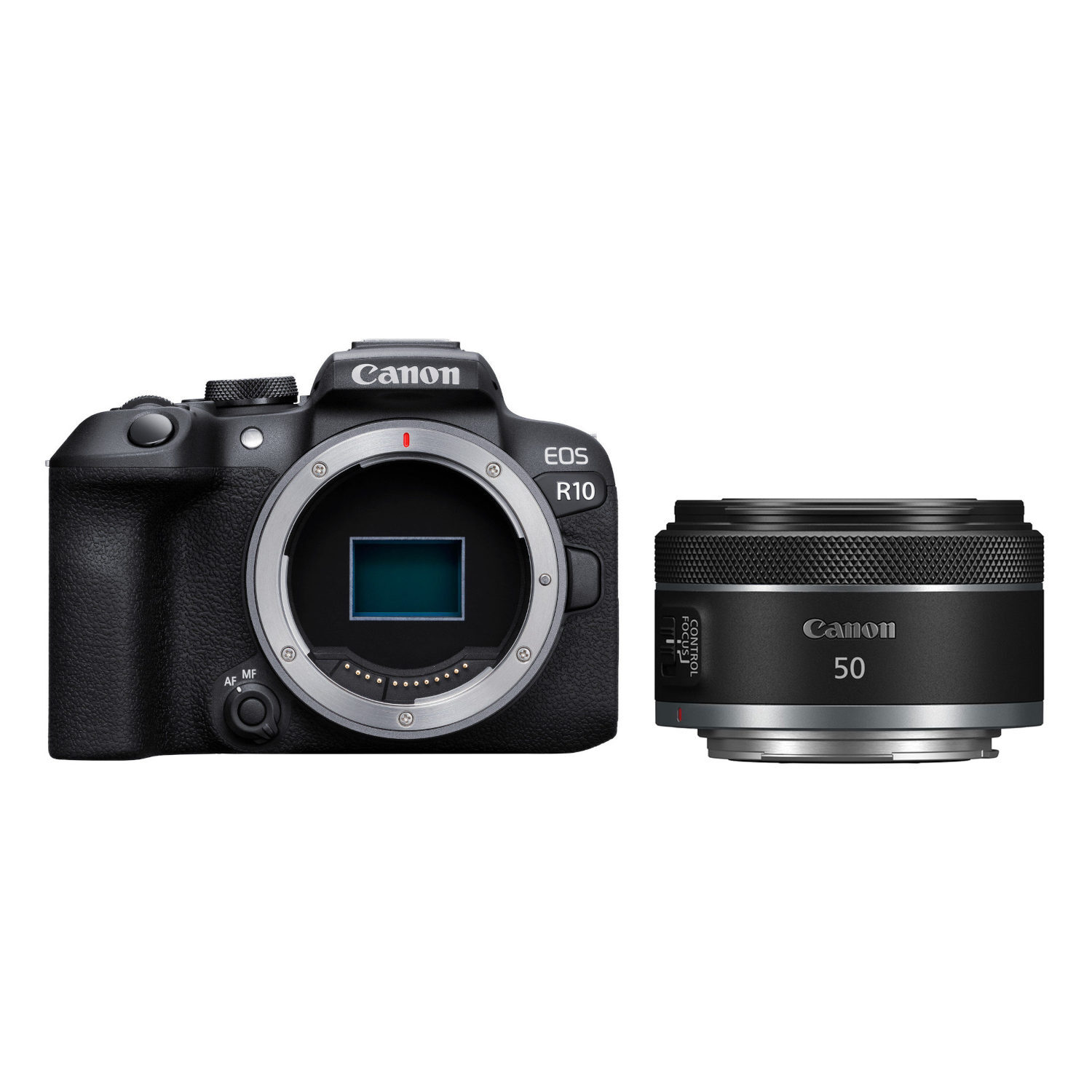 Canon Canon EOS R10 systeemcamera Zwart + RF 50mm f/1.8 STM