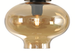 Artdelight Toronto - abat-jour en verre - Ø 26,5 x 18,5 cm - ambre