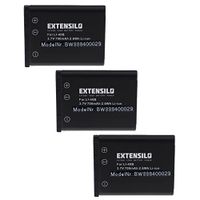 EXTENSILO 3X batterij compatibel met Kodak EasyShare M531, M531 Carbon, M532, M5350, M5370 camera (700mAh, 3,7V, Li-Ion)