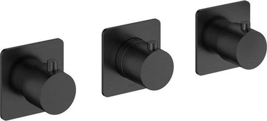 Hotbath Gal Afbouwdeel voor inbouwdouchethermostaat - Gunmetal Geborsteld