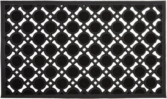Relaxdays Deurmat - Rubber - Zwart - 2018 Model