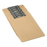 Amazon Basics - hardboard klembord - verpakking van 6 stuks, bruin