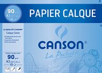 Canson Pochette 200017153 transparant papier A3, 29,7 x 42 cm, 10 vellen, transparant