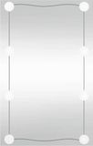 vidaXL Wandspiegel met LED's rechthoekig 40x60 cm glas