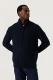 Garcia Heren Effen Trui Blauw Lange mouw