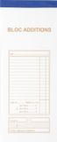 Blocs Exacompta 10x Rekeningblok 50 genummerde bladen - in dupli - Formaat 9,1x22,5cm