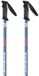 Kerma Speed Stokken Transparant 130 cm Blauw/Oranje Unisex Polyester