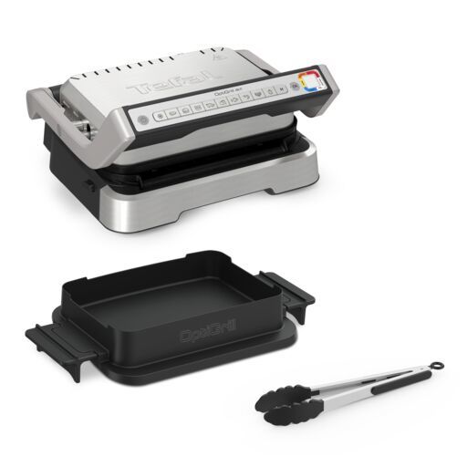 Tefal OptiGrill 4in1 GC776D intelligente grill voor complete maaltijden + tang