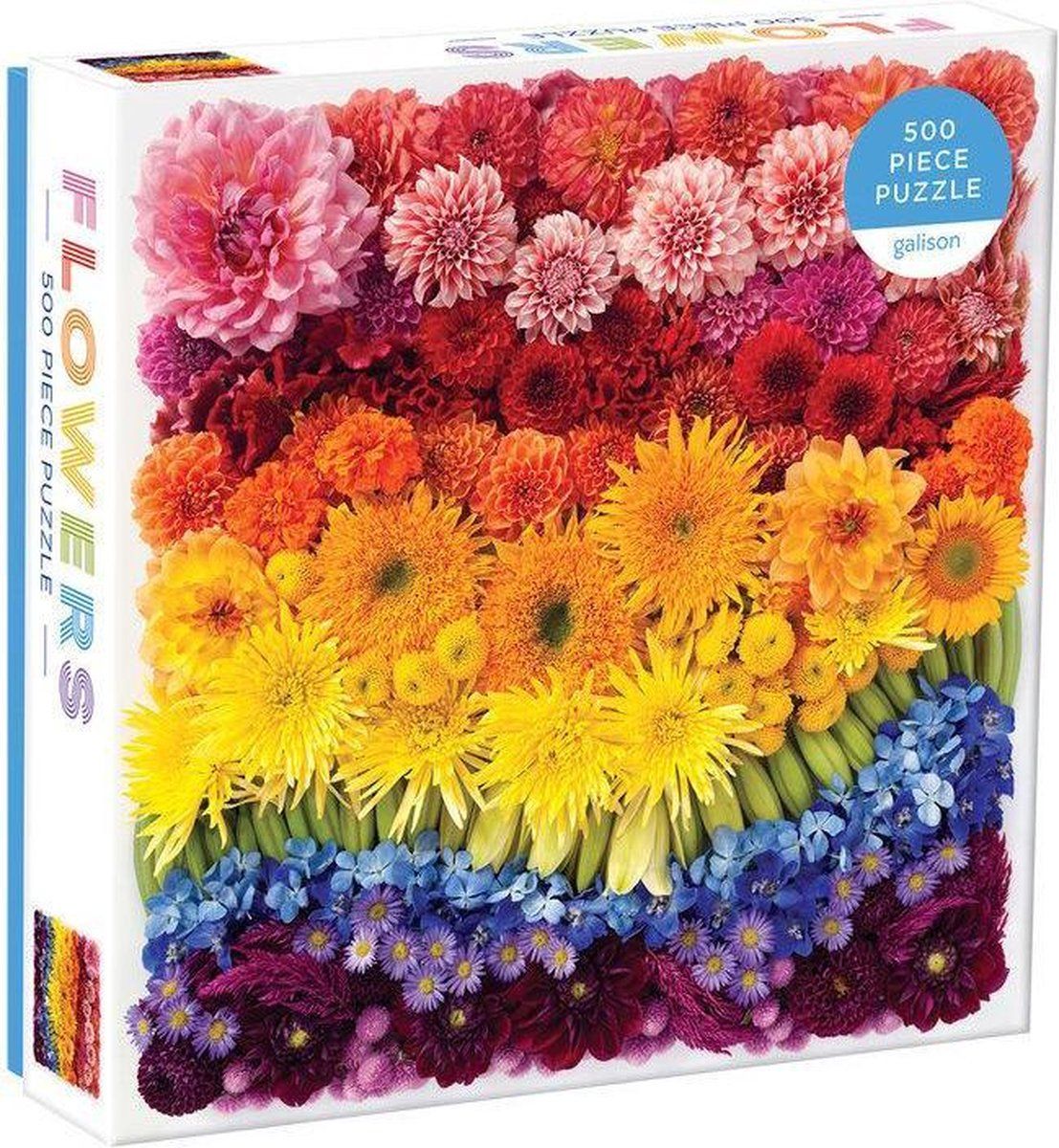 Galison Flowers Rainbow Summer 500 piece puzzle
