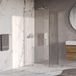 Brauer Stellar - Douchecabine met Draaideur - Helder Glas - 100x80x200 cm - Omkeerbaar - incl. Glascoating - Chroom