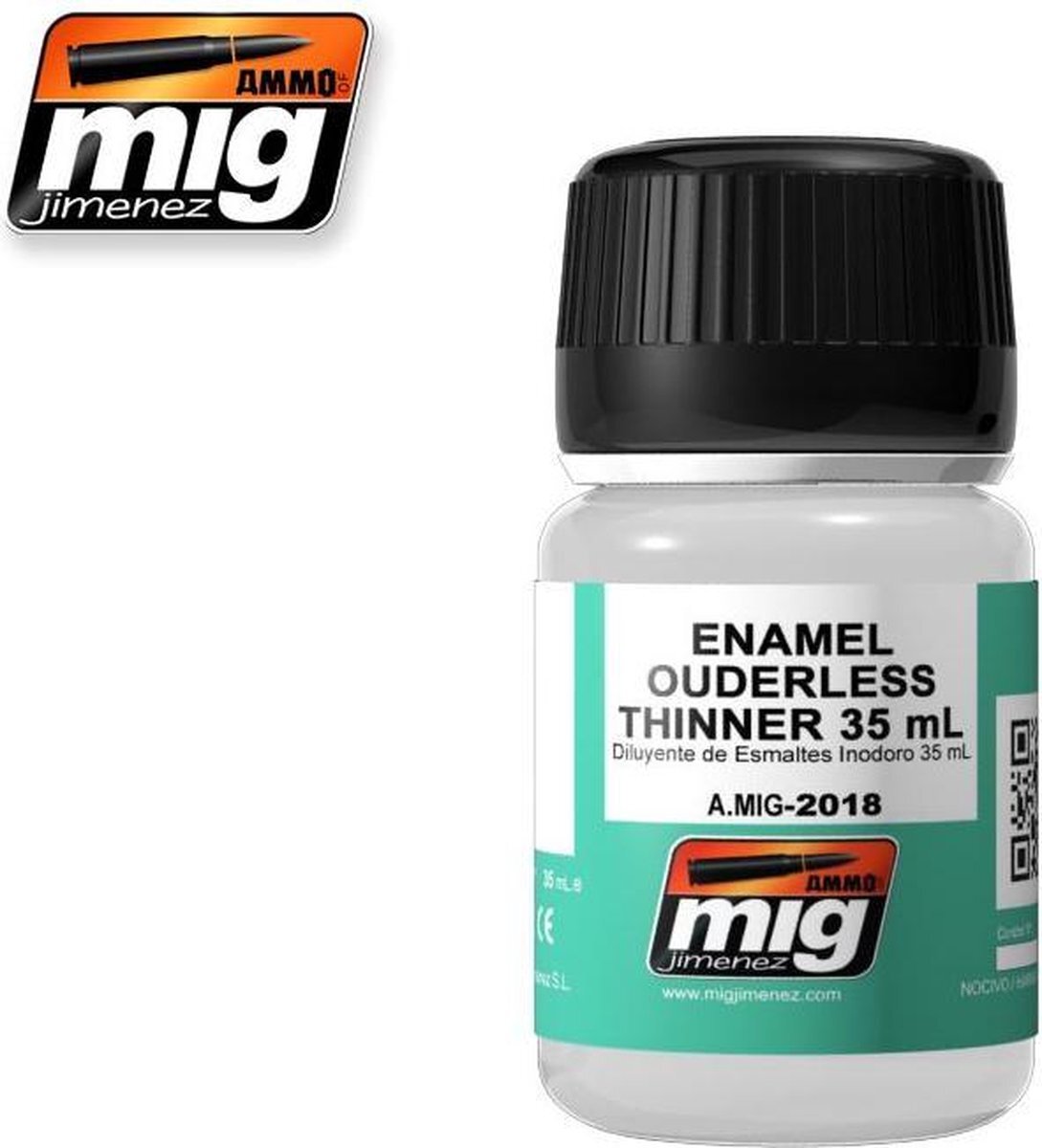 mig MIG-2018 Hulpglazuur Ouderless dunner 35 Ml, Multi kleuren