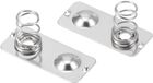 Merkloos E-Ambar 50 stuks AAA batterijen omzetting veercontact vernikkelde plaat 21 mm x 9 mm x 0,3 mm