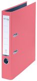 VON Leitz 5-pack ordner A4, karton met kunststof omslag, 50 mm rugbreedte, roze