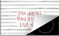 Merkloos KitchenYeah® Inductie beschermer 77x51 cm - Quotes - DNA doesn't make a family love does - Inductiebeschermer - Inductiemat - Inductieplaat mat