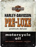 Nostalgic Art Merchandising Wandbord 15 x 20 cm - Harley Davidson Pre Luxe Motorcycle Oil