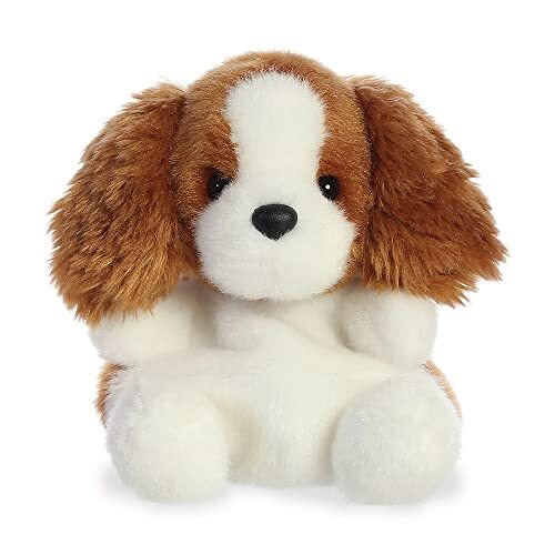 Aurora 33533, Palm Pals Lady Spaniel Hond, 5In, Zacht Speelgoed, Bruin & Wit